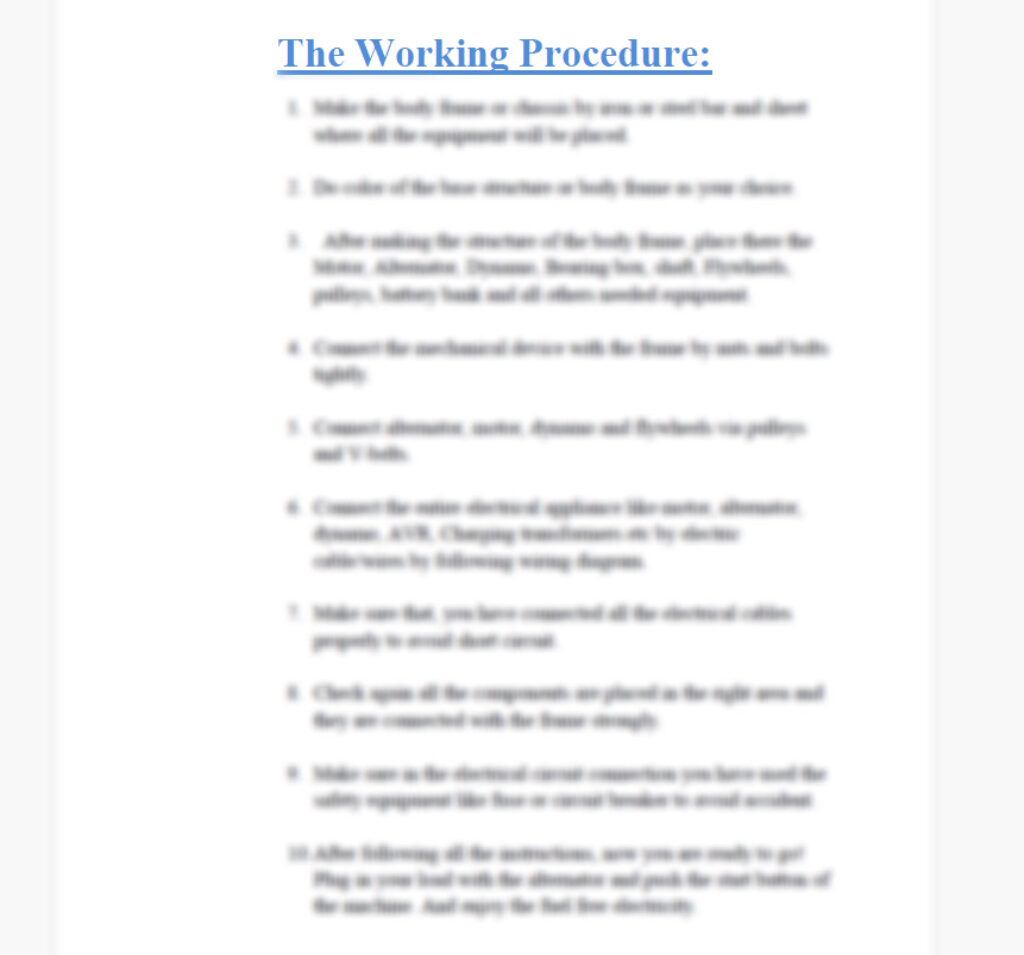 Free Energy Generator Design Free Energy Generator Design